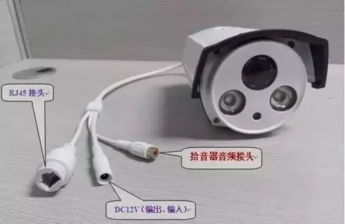 poe摄像头接拾音器取电图片